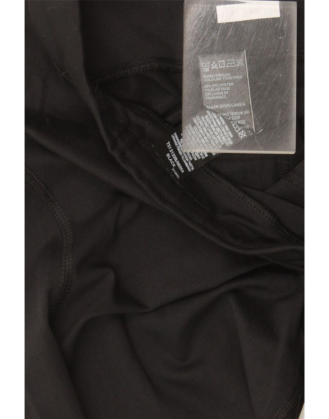 Marks & Spencer Leggings Femme UK 42 Medium Noir Polyester