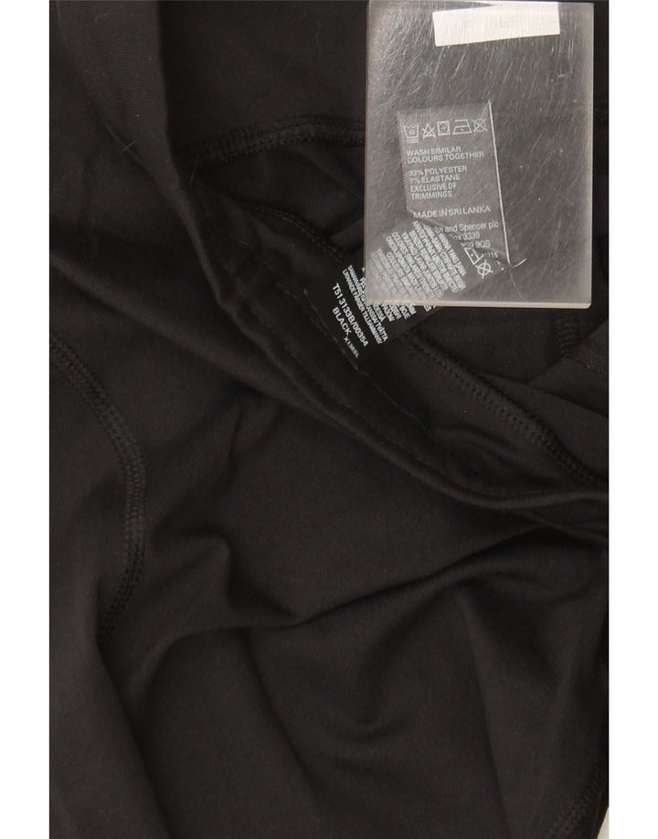 Marks & Spencer Leggings Femme UK 42 Medium Noir Polyester