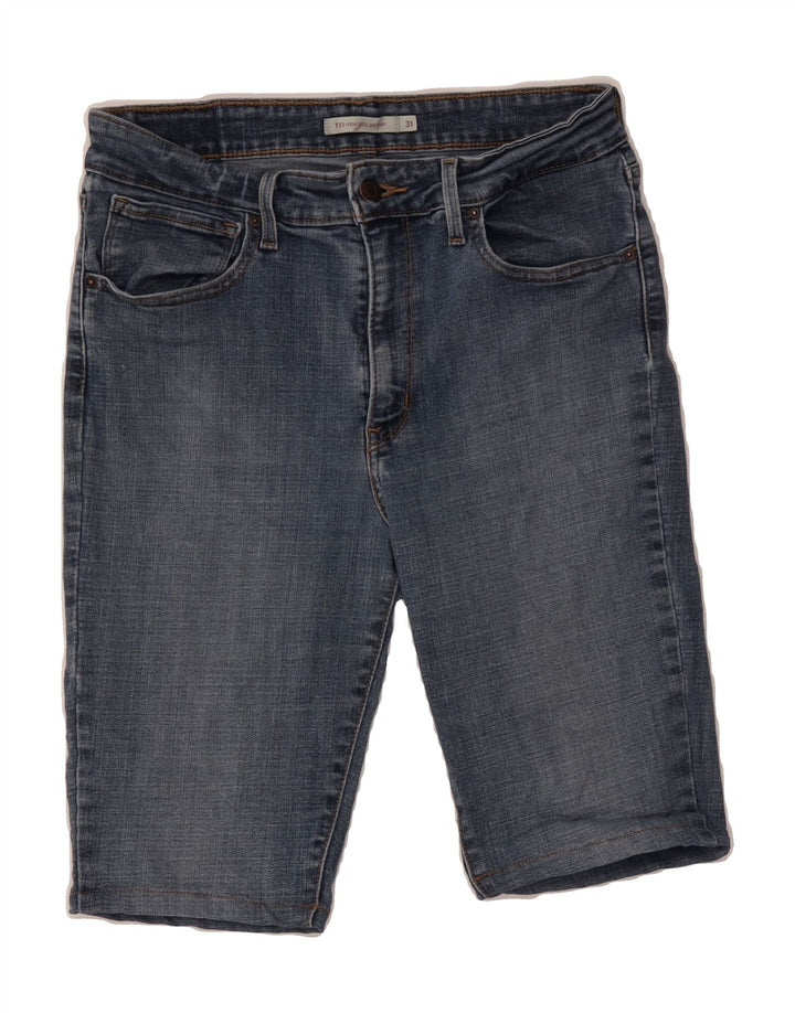 LEVI'S Womens 721 High Waist Denim Shorts W31 Medium Blue Vintage Levi's and Second-Hand Levi's from Messina Hembry 