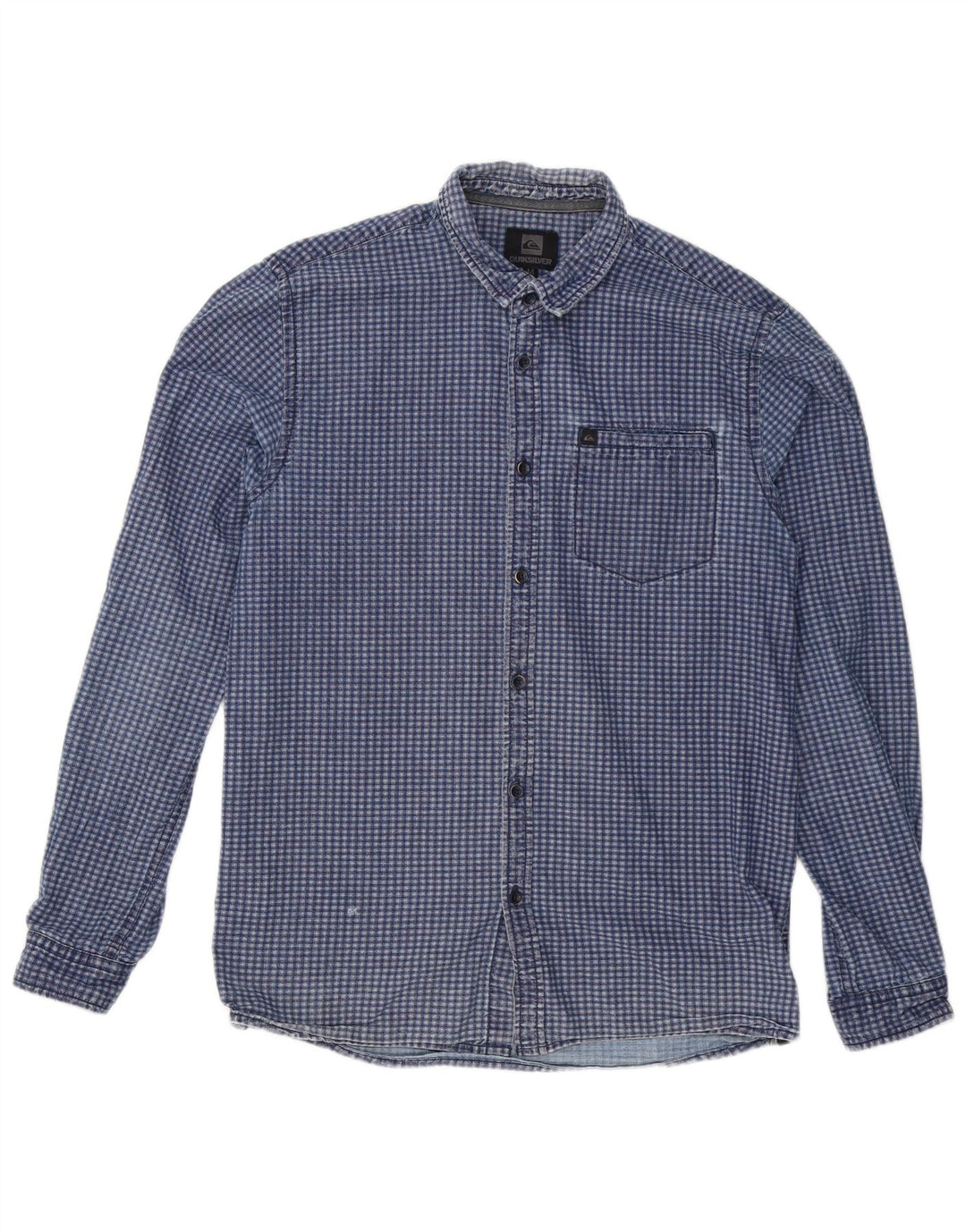 Quiksilver Chemise Slim Fit Homme Bleu Marine Moyen Carreaux Coton