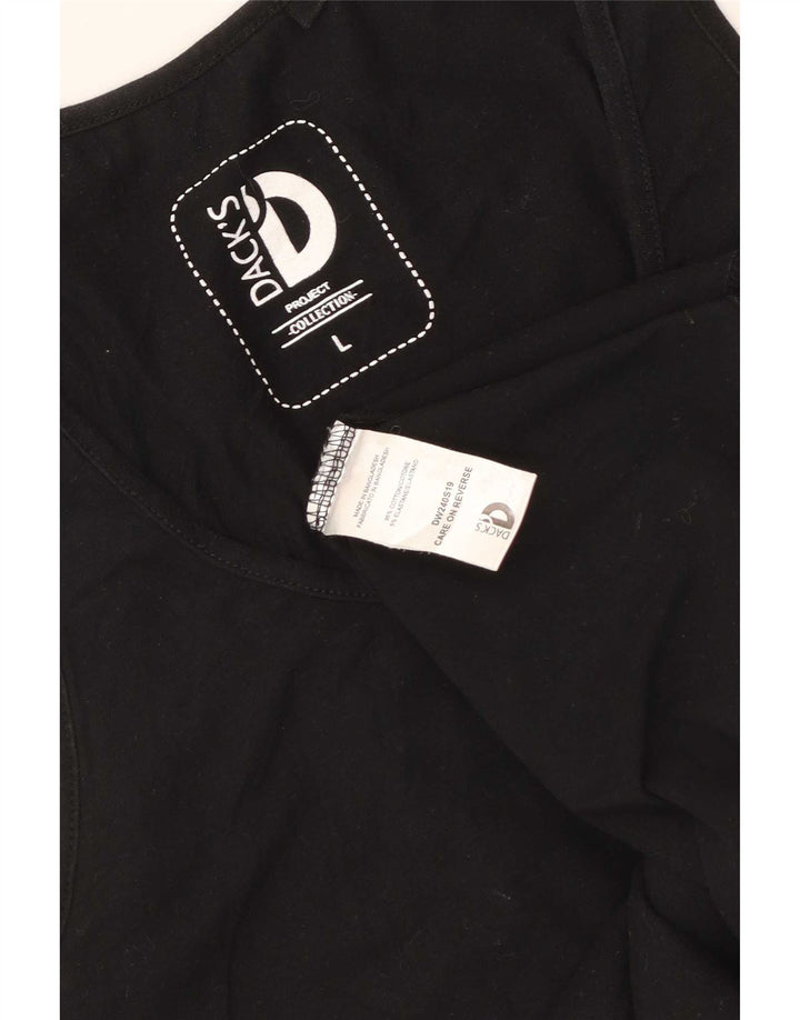 Dack's Débardeur Femme UK 14 Large Noir Coton
