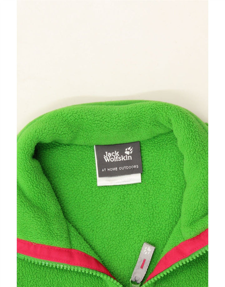 JACK WOLFSKIN Womens Fleece Jacket UK 10 Small  Green Polyester Vintage Jack Wolfskin and Second-Hand Jack Wolfskin from Messina Hembry 