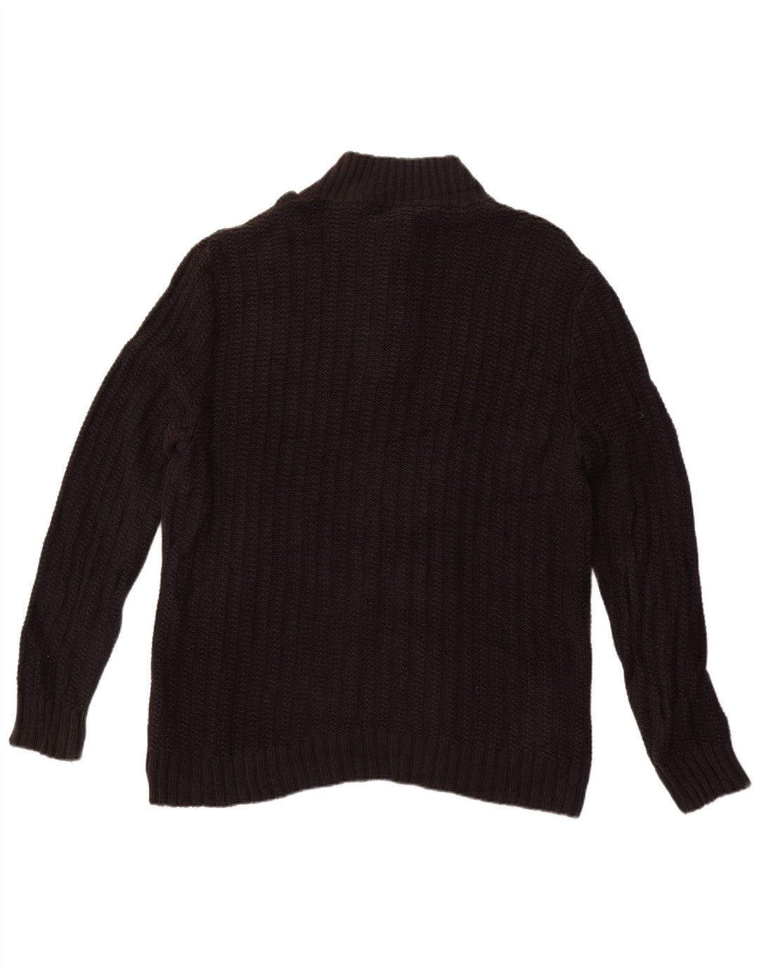 Calvin Klein Pull à col boutonné pour homme XL Noir Coton