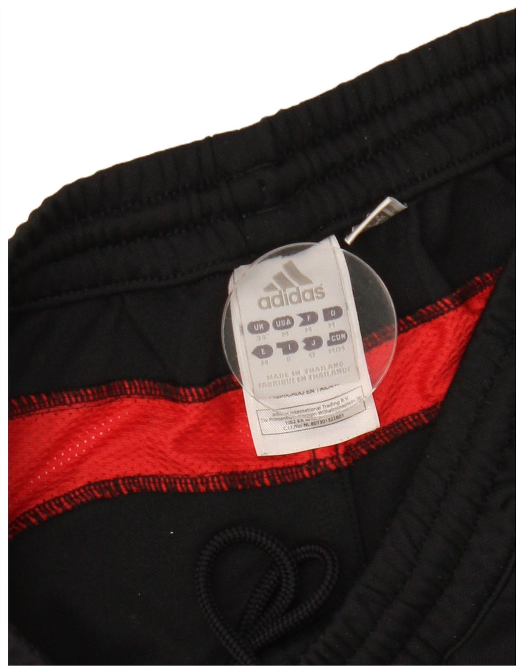 Adidas Pantalon de survêtement Capri pour homme Large Noir Colorblock Polyester