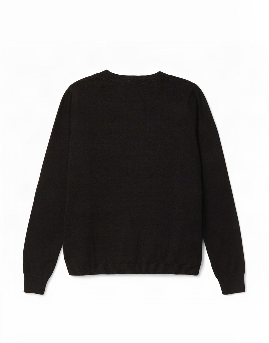 Marks & Spencer Pull graphique à col bateau pour femme UK 12 Noir moyen
