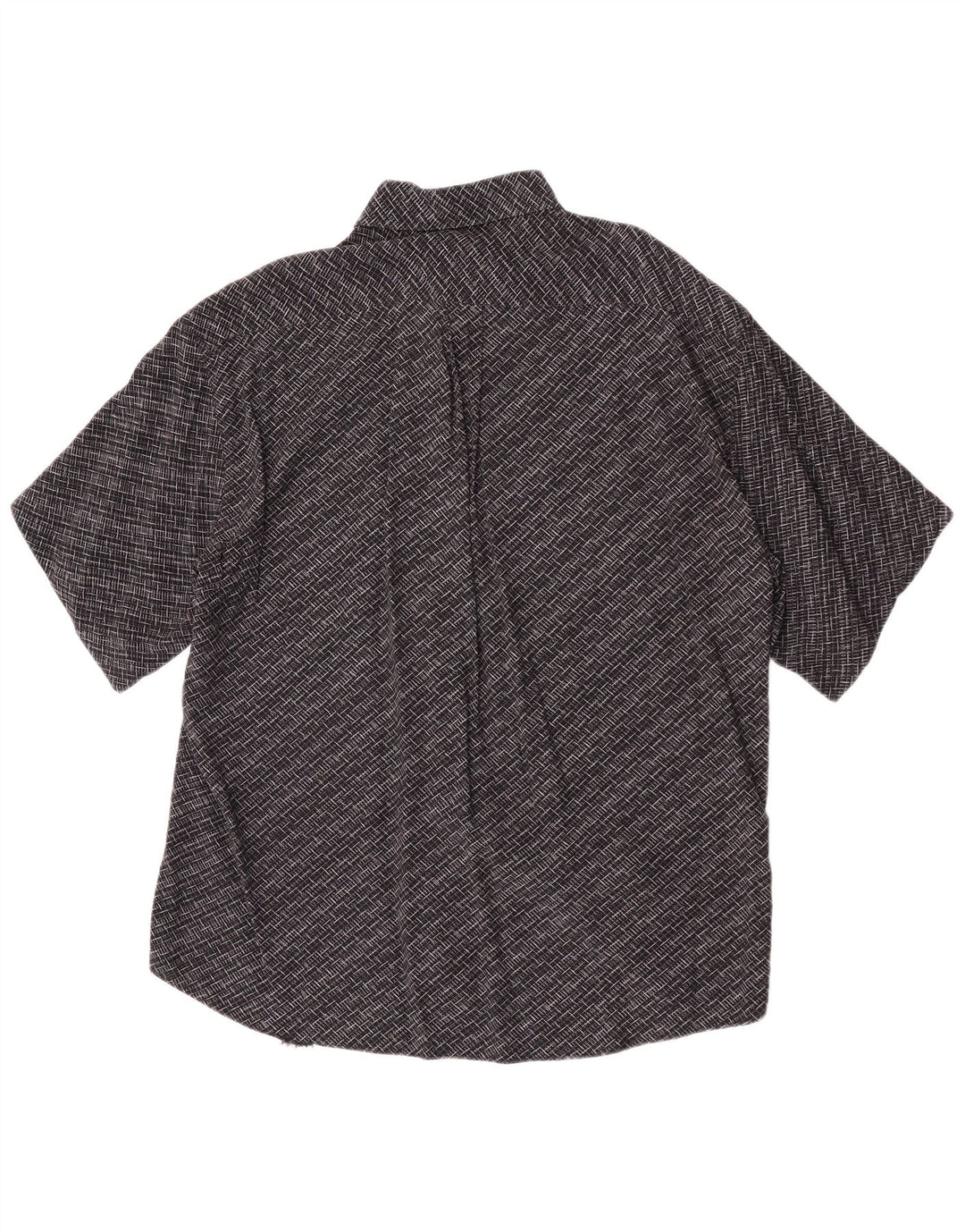 Tipo' S Chemise À Manches Courtes Homme Grande Viscose Géométrique Noire