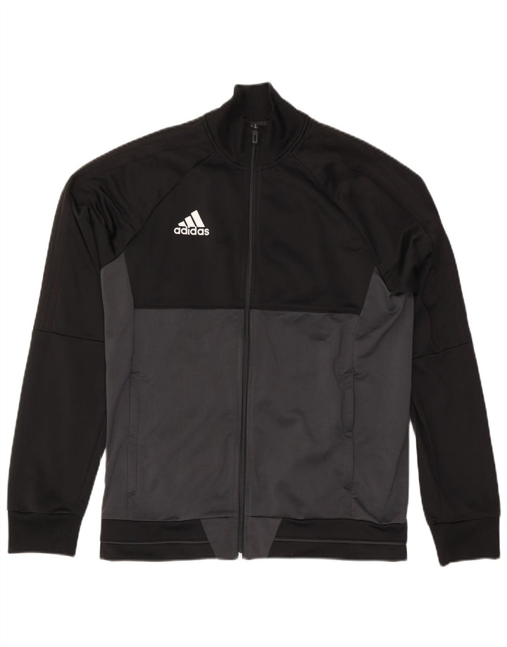 Adidas Veste de survêtement pour homme Noir moyen Polyester colour block