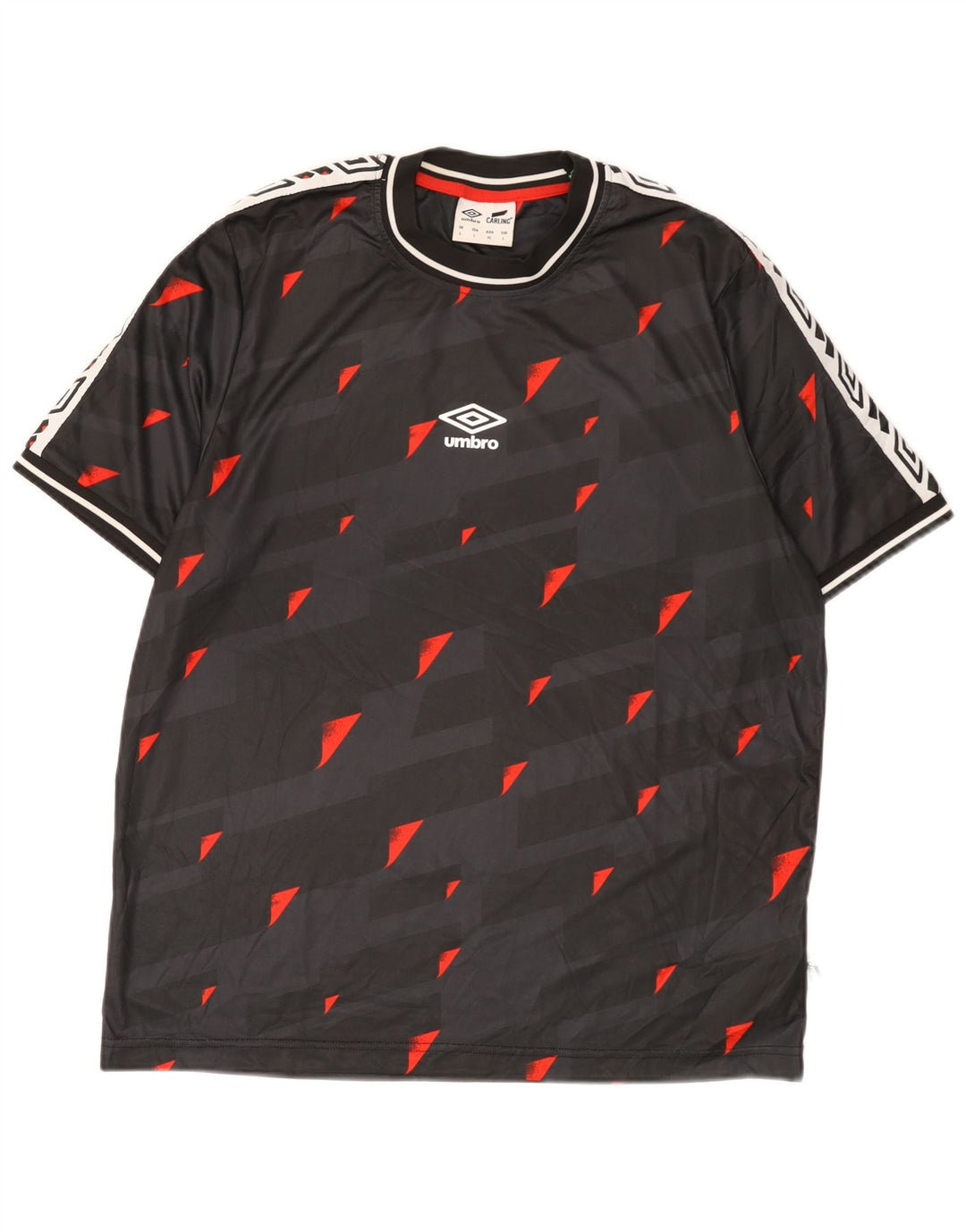 Umbro T-Shirt Graphique Homme Large Noir Géométrique Polyester