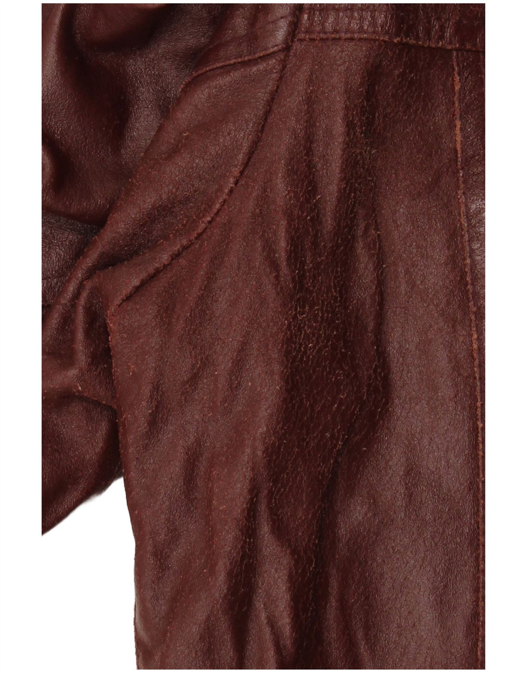 VINTAGE Veste blazer en cuir à 4 boutons pour homme IT 50 Grand cuir bordeaux