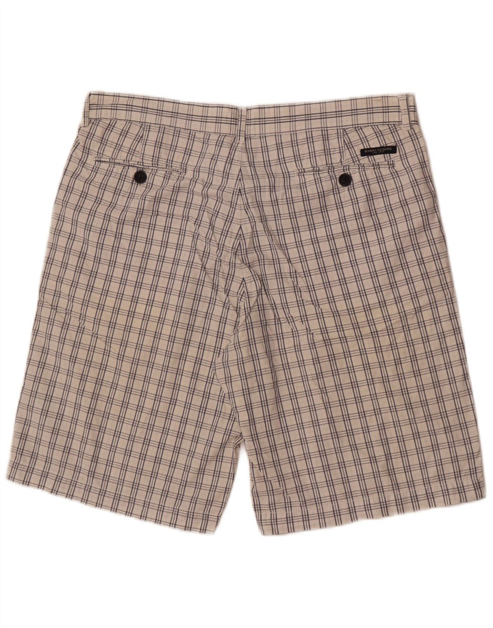 Marina Yachting Short Chino Homme IT 50 Large W36 Carreaux Blancs