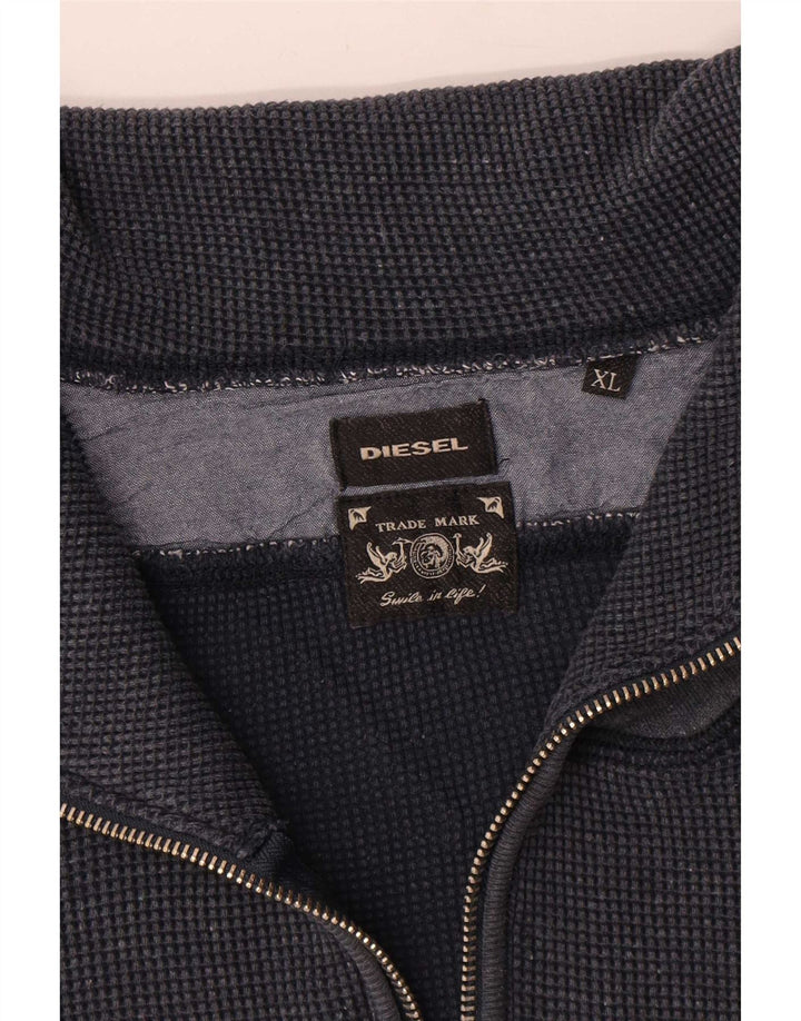 Diesel Veste de Survêtement Homme XL Bleu Marine Coton