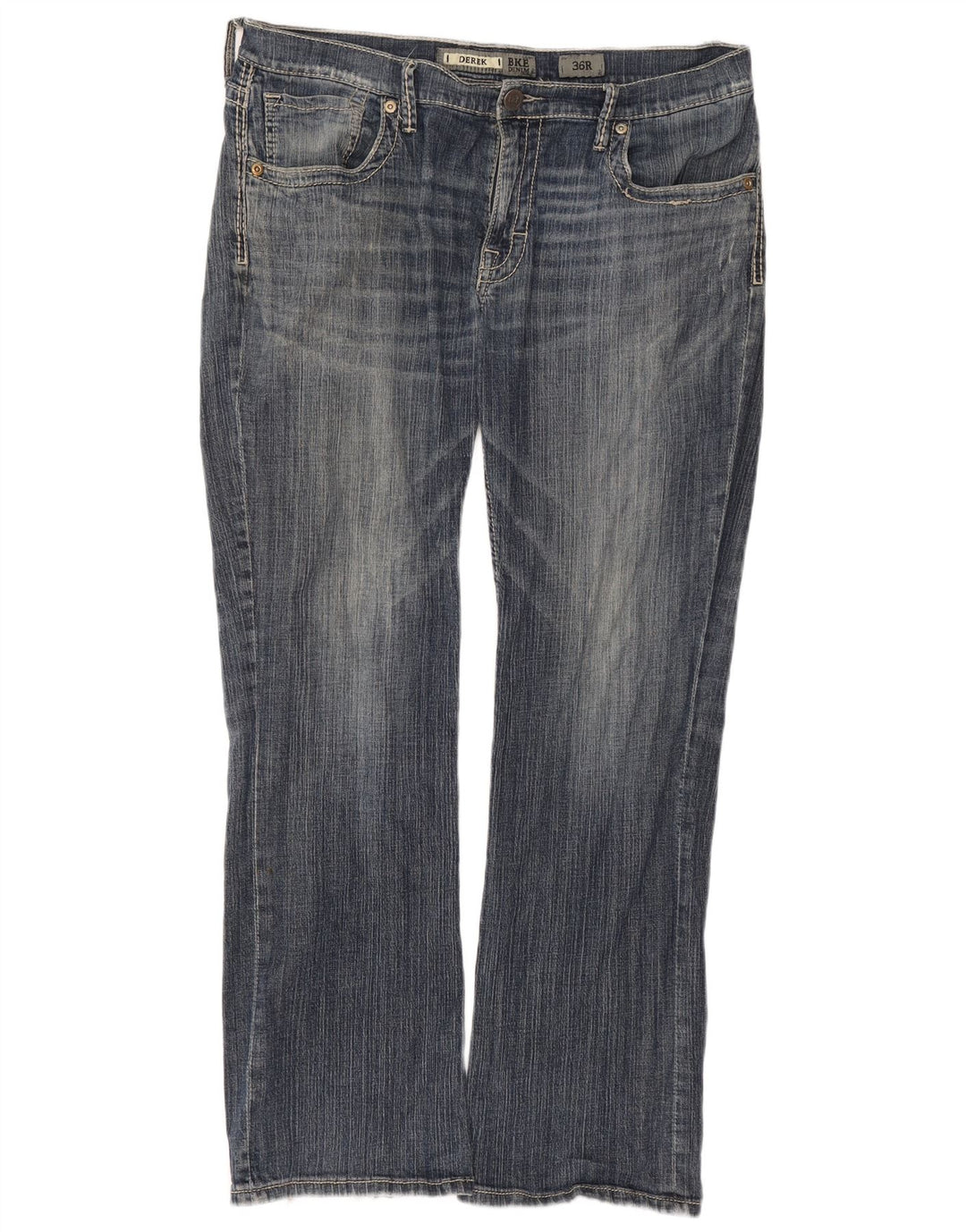 BKE Jeans Bootcut Derek Homme W36 L31 Bleu Marine Coton