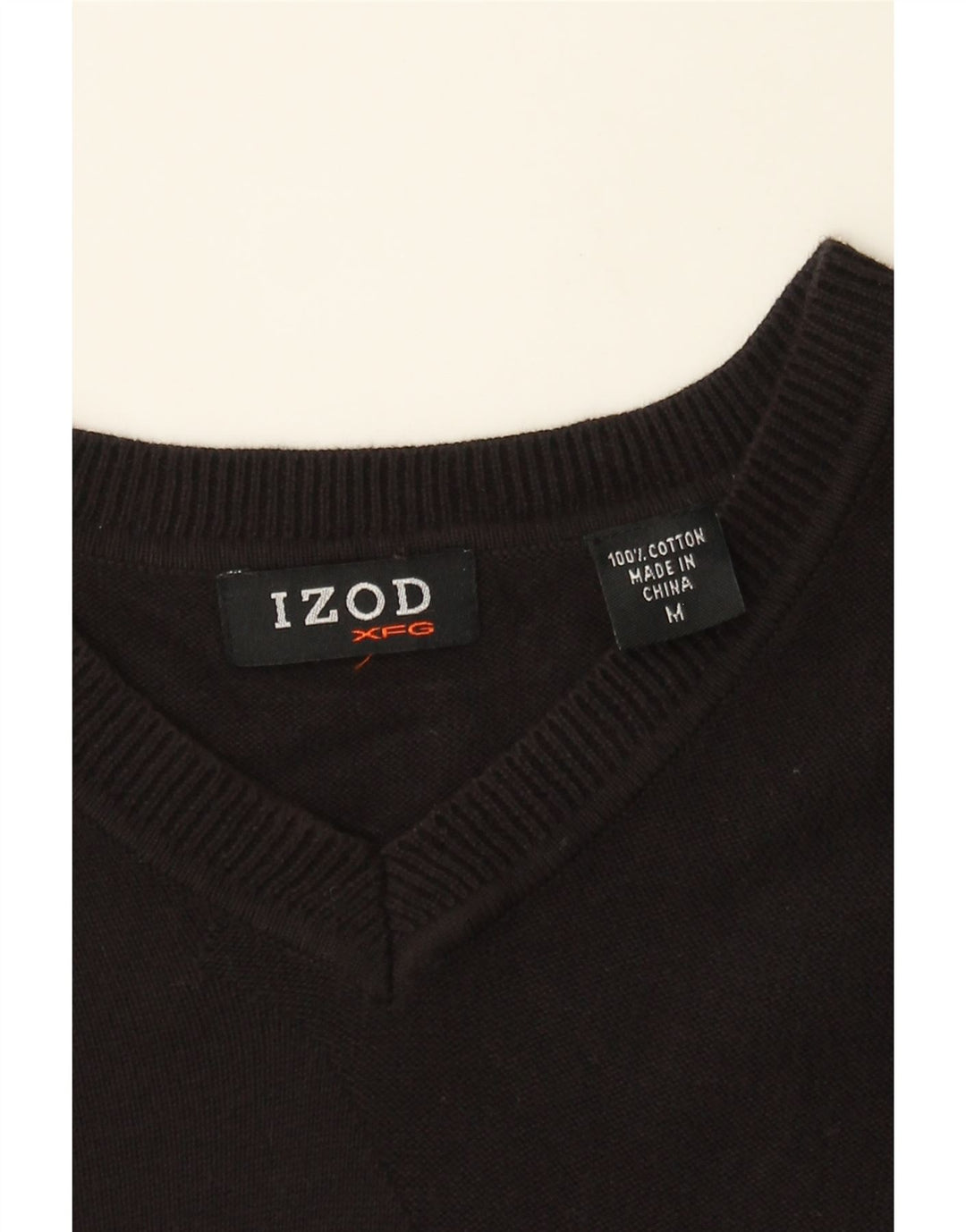 IZOD Mens Vest Tank Top Medium Black Cotton Vintage Izod and Second-Hand Izod from Messina Hembry 