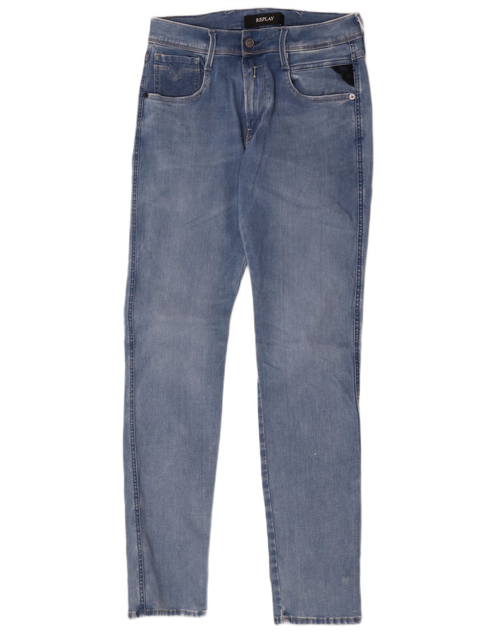 Replay Jean Slim Femme W29 L32 Bleu Coton