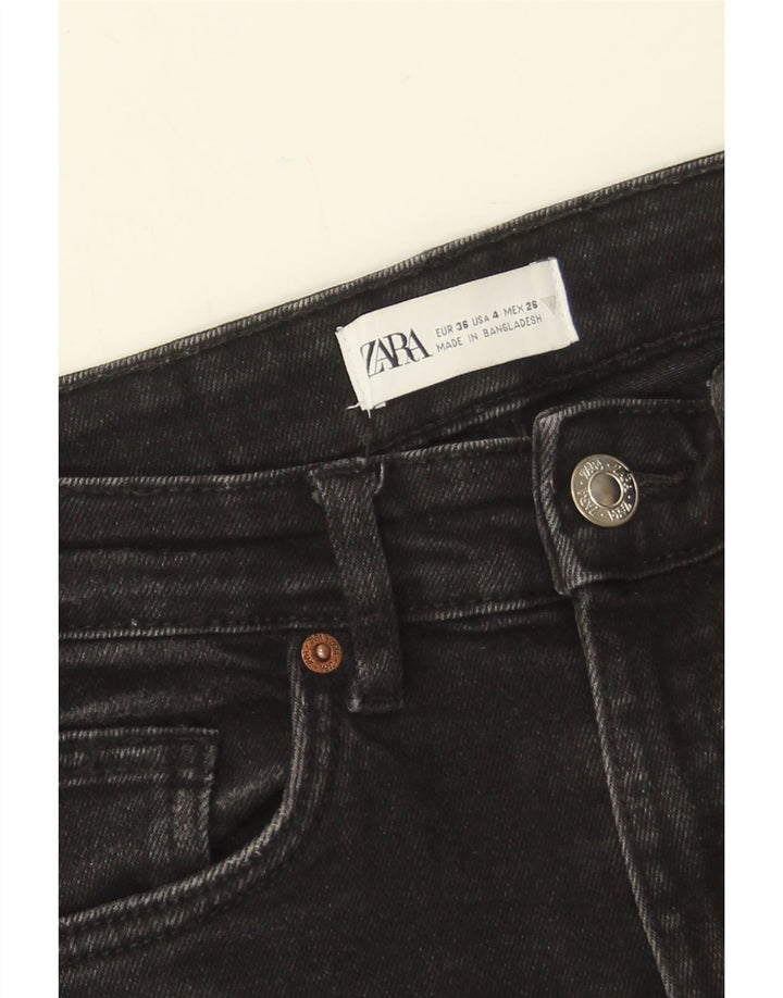 Jean skinny femme ZARA EU 36 XS W26 L25 coton noir