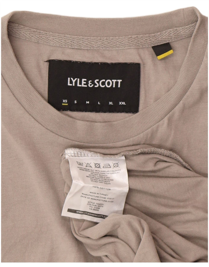 Lyle & Scott T-Shirt Top XS Gris Coton Homme