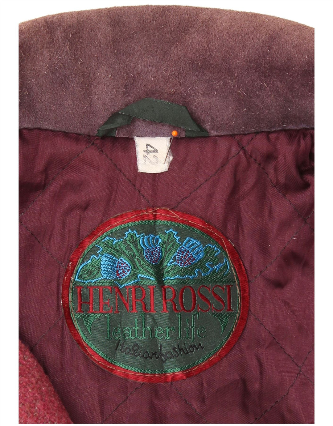 Henri Rossi Veste coupe-vent femme EU 42 Grand cuir multicolore