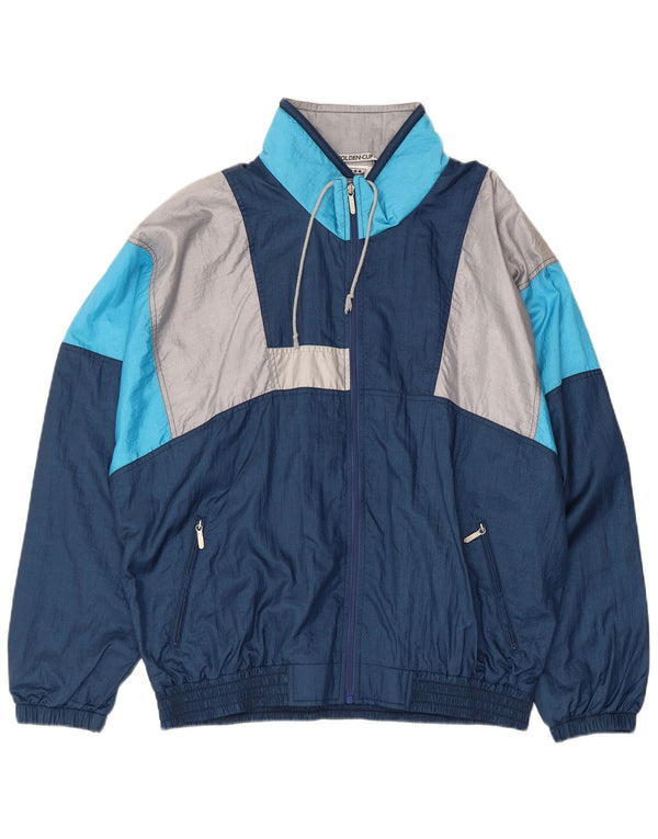 Golden Cup Veste de survêtement pour homme EU 48 Bleu marine moyen Rétro