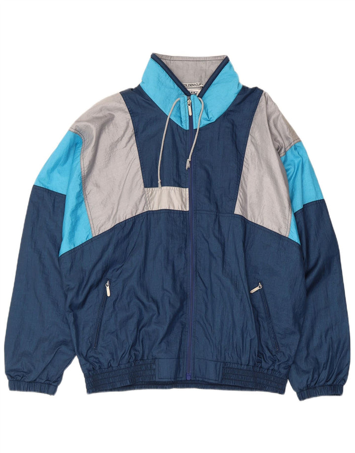 Golden Cup Veste de survêtement pour homme EU 48 Bleu marine moyen Rétro