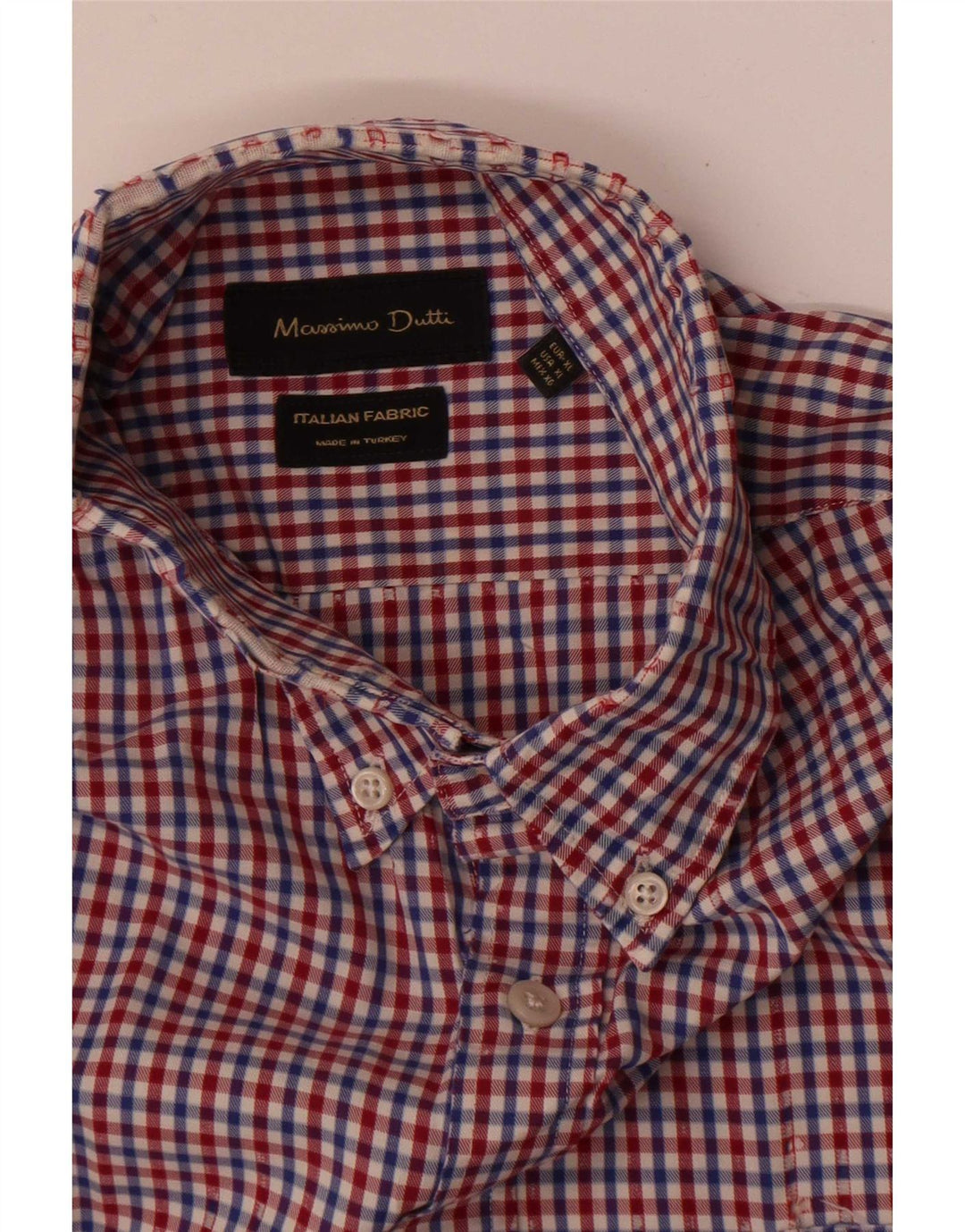 Massimo Dutti Chemise Homme XL Vichy Multicolore