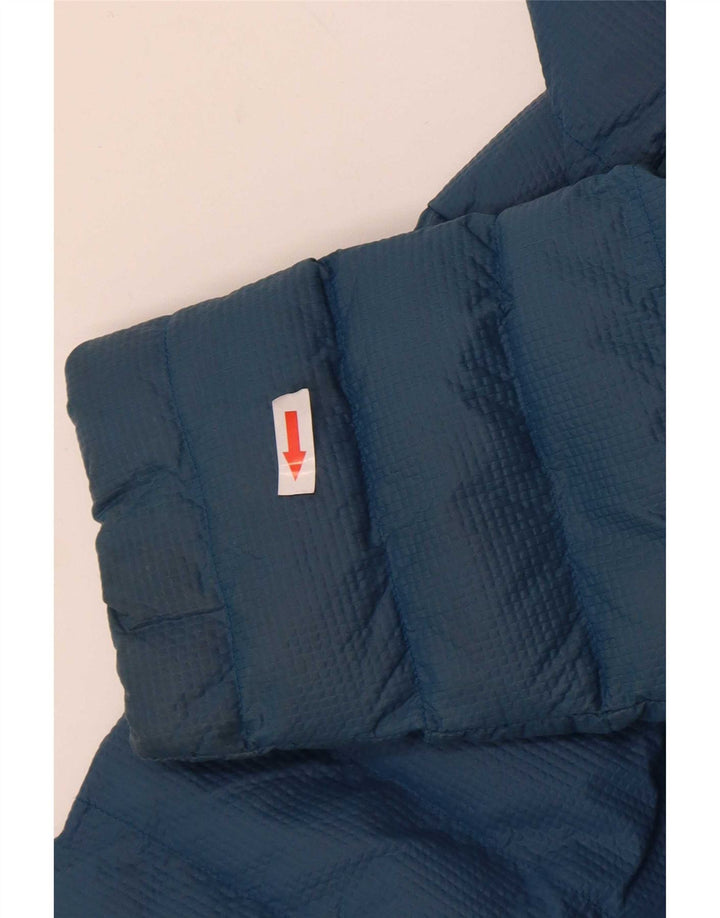 Adidas Veste rembourrée à capuche pour femme UK 10 Petit nylon bleu marine