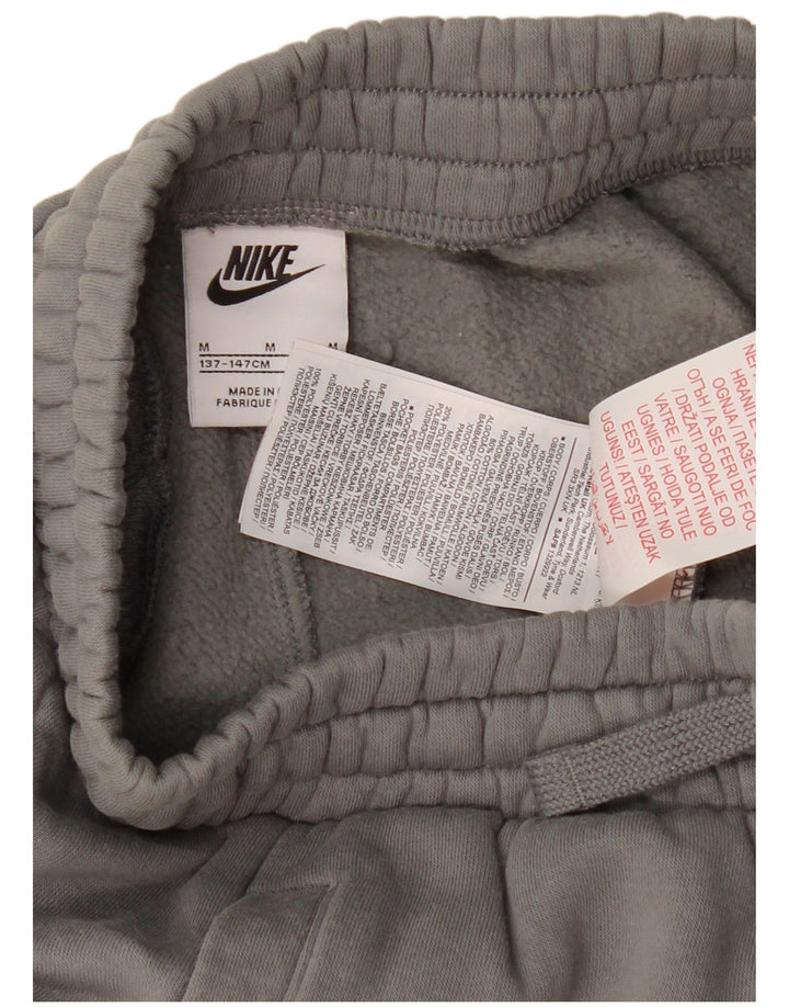 NIKE Short de sport garçon 10-11 ans gris moyen coton