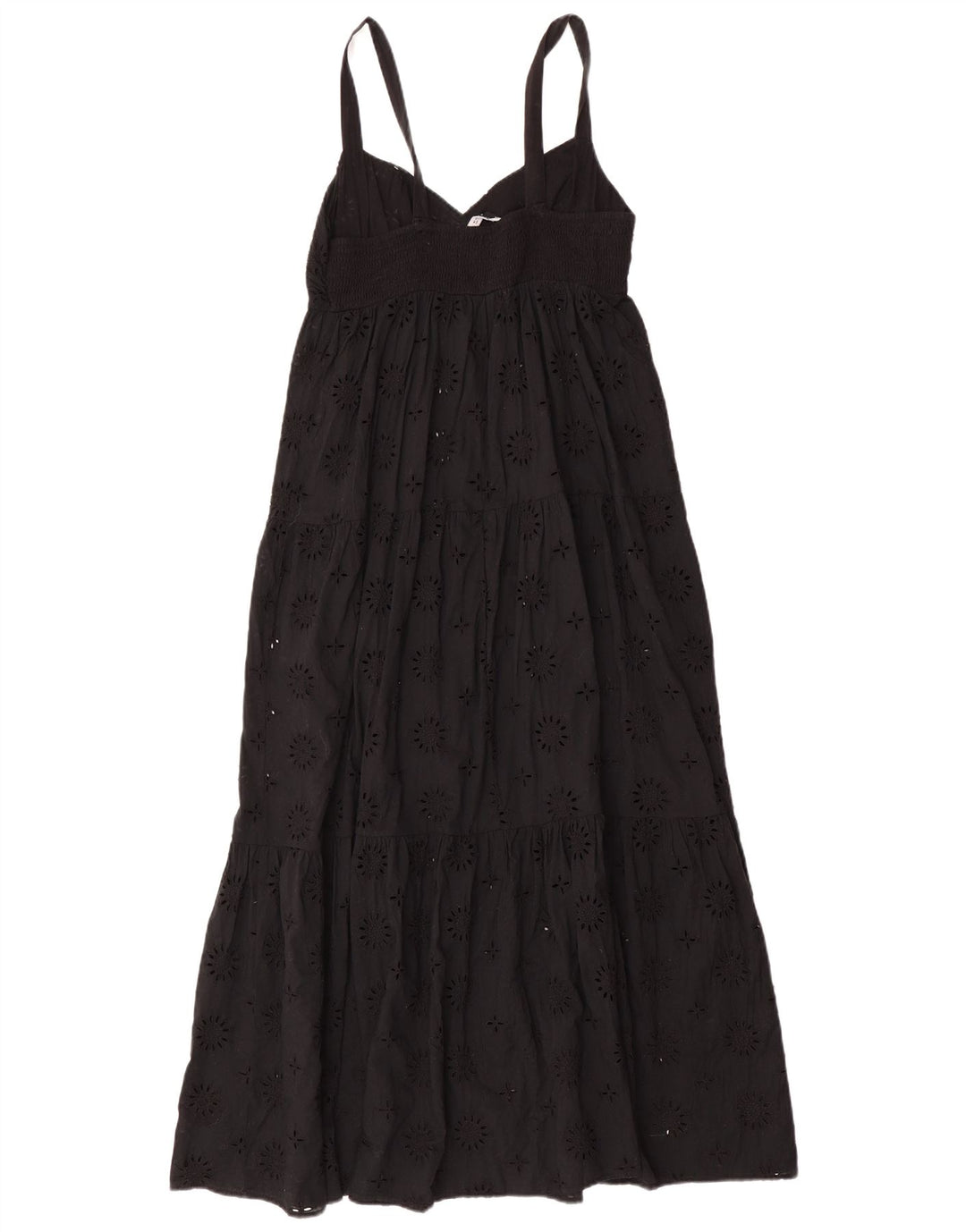 Zara Robe longue sans manches pour femme UK 12 Noir moyen