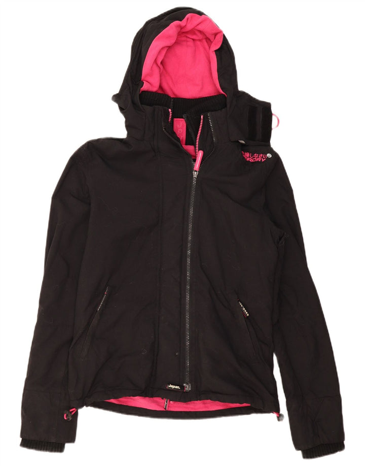 Superdry Veste coupe-vent surdimensionnée Windcheater pour femme UK 6 XS Noir