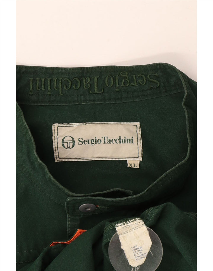 SERGIO TACCHINI Veste utilitaire pour homme UK 42 XL Coton vert