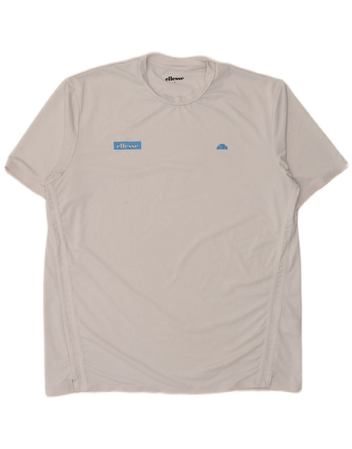 Ellesse T-Shirt Homme Haut Large Blanc Polyester