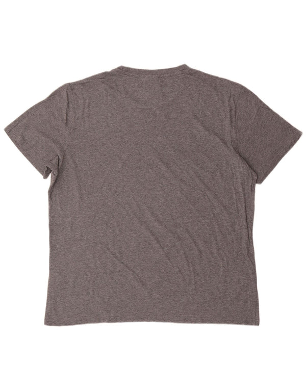 Champion T-Shirt Graphique Homme 2XL Gris Moucheté Coton