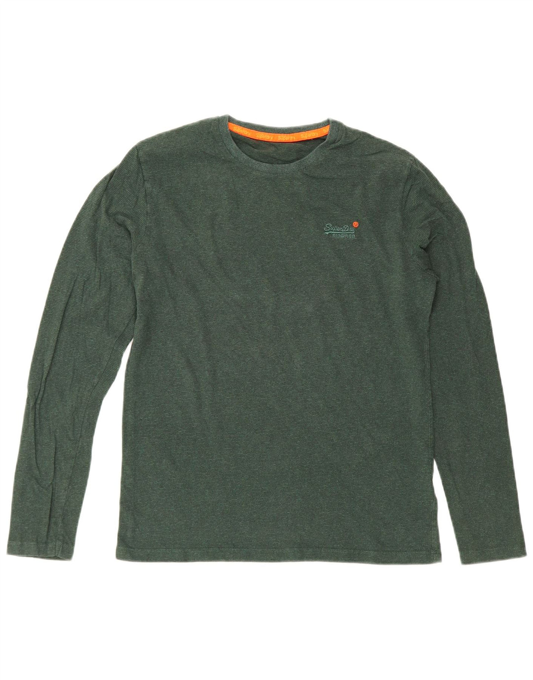 Superdry Haut à manches longues en coton vert pour homme