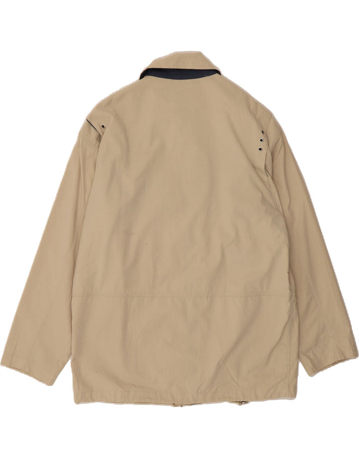 STORMY SEA Mens Utility Jacket UK 38  Medium Beige Polyester Vintage Stormy Sea and Second-Hand Stormy Sea from Messina Hembry 