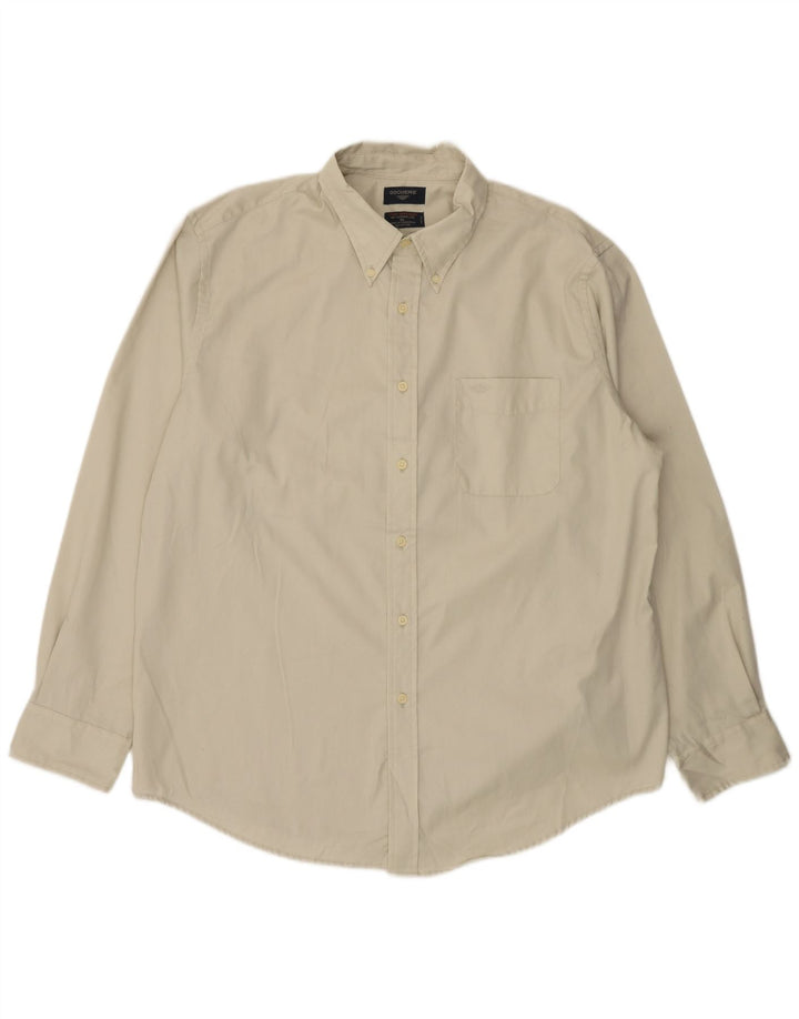 DOCKERS Chemise Homme XL Beige Coton