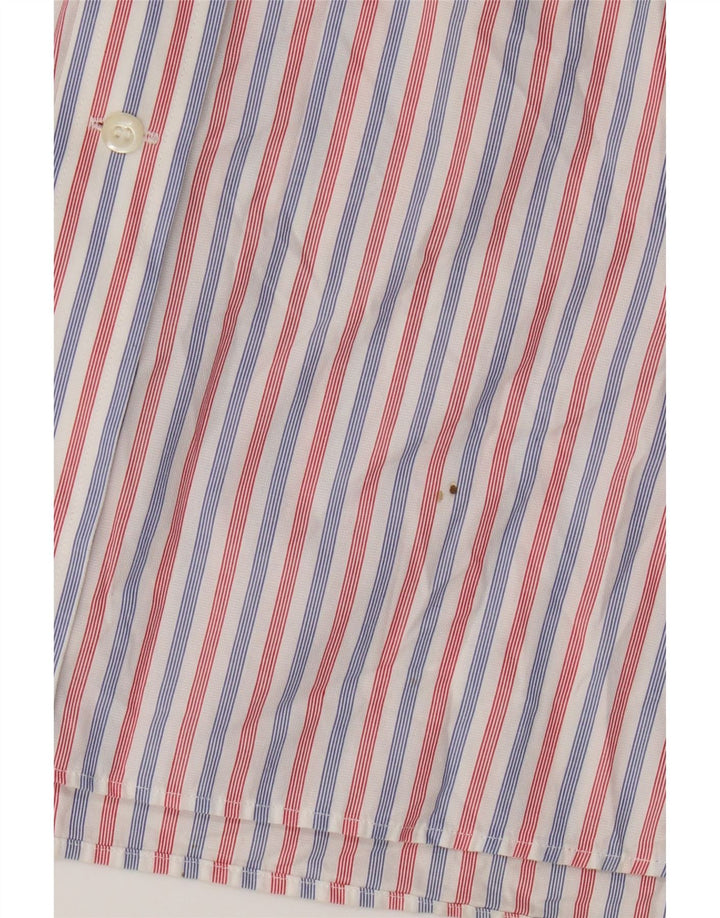 Boggi Chemise Milano Large Rouge Rayé Coton Homme