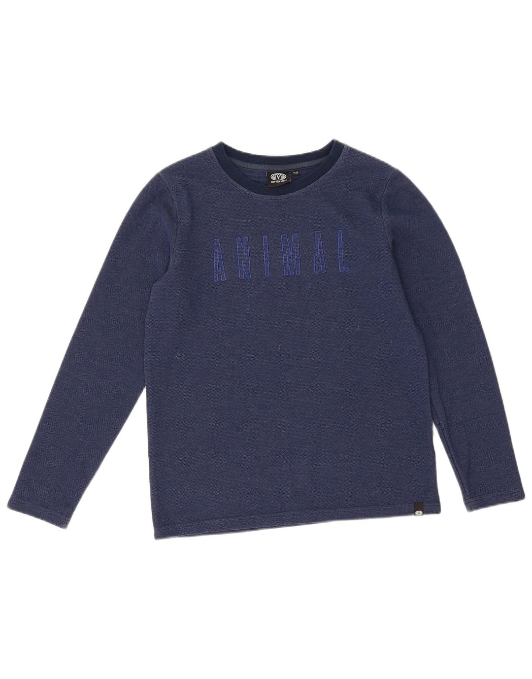 Animal Garçon Graphique Haut Manches Longues 11-12 ans Bleu Marine Polyester