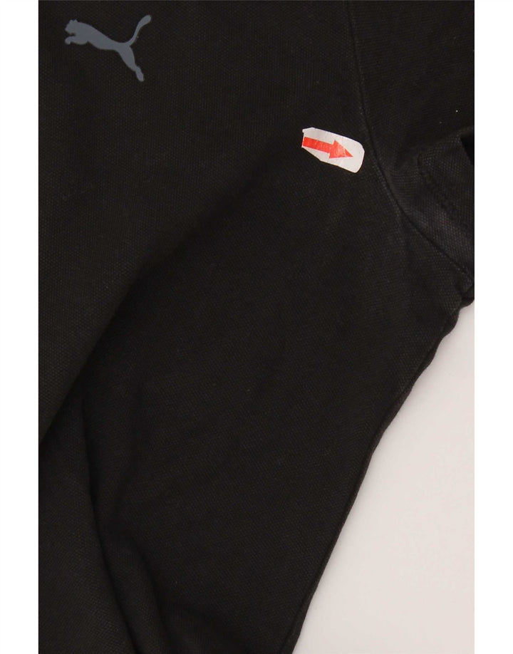 Puma Polo Femme UK 14 Large Noir Coton