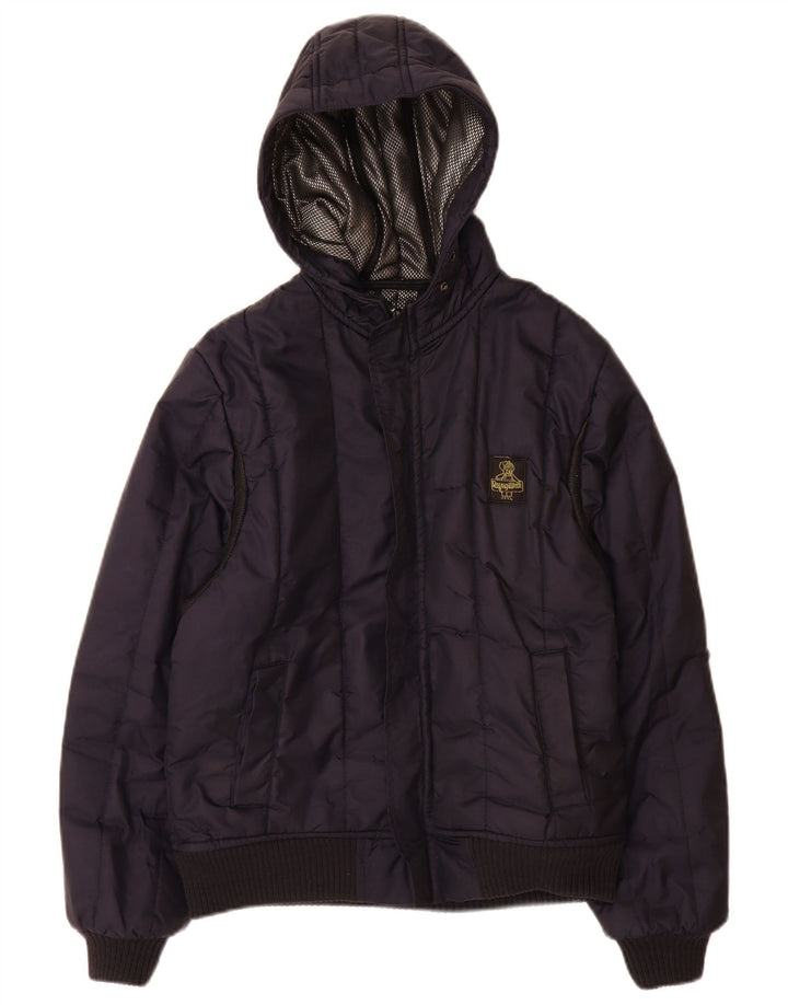 Refrigiwear Veste matelassée à capuche pour garçon 13-14 ans Large Bleu Marine Polyamide