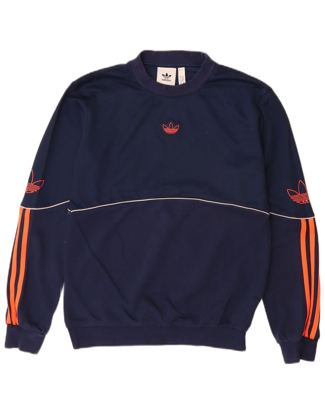ADIDAS Sweat-shirt graphique pour homme XS en coton bleu marine