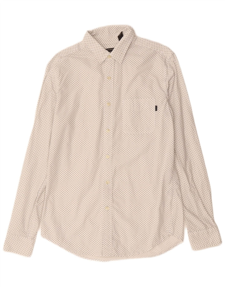 Dockers Chemise Homme Medium Blanc Géométrique Coton