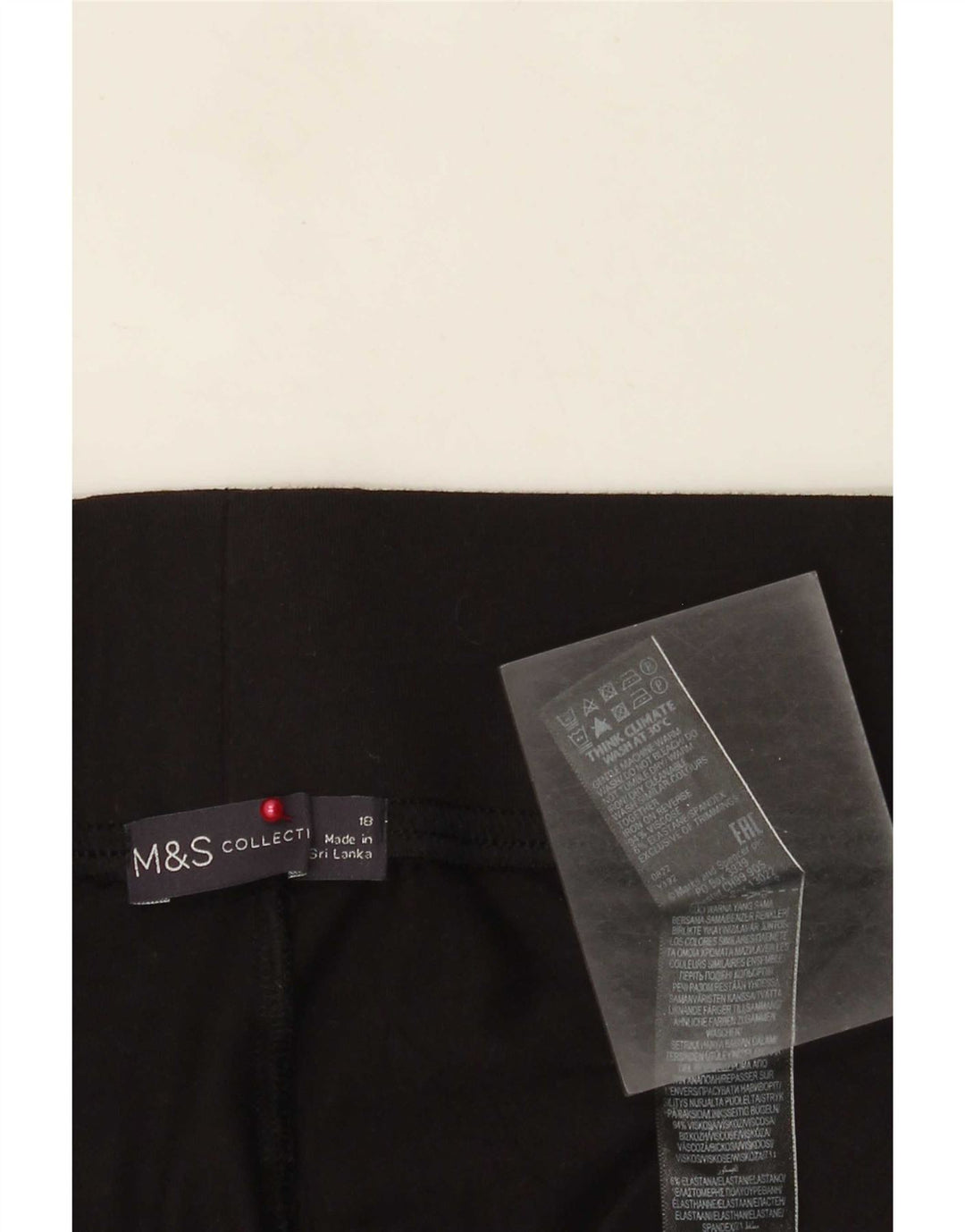 Marks & Spencer Leggings Femme UK 18 XL Noir Viscose