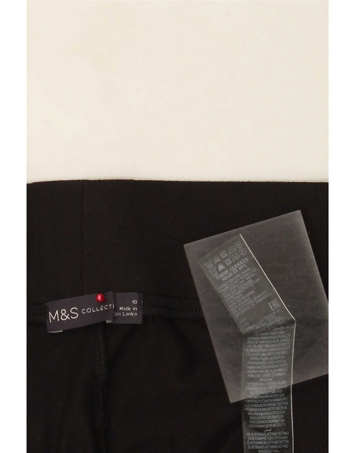 Marks & Spencer Leggings Femme UK 18 XL Noir Viscose