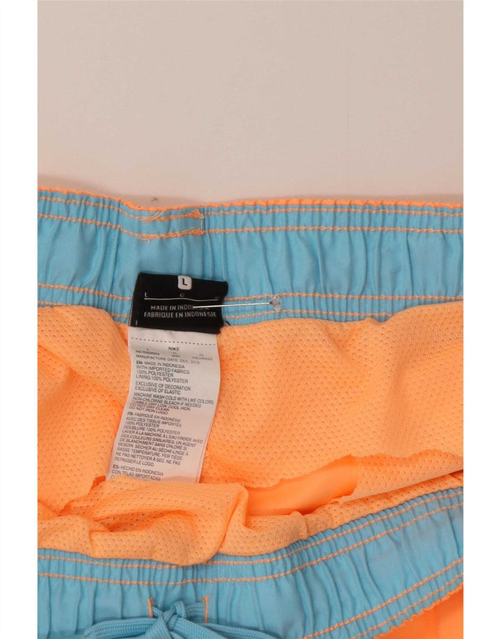 Nike Short de sport pour homme Large Orange Polyester