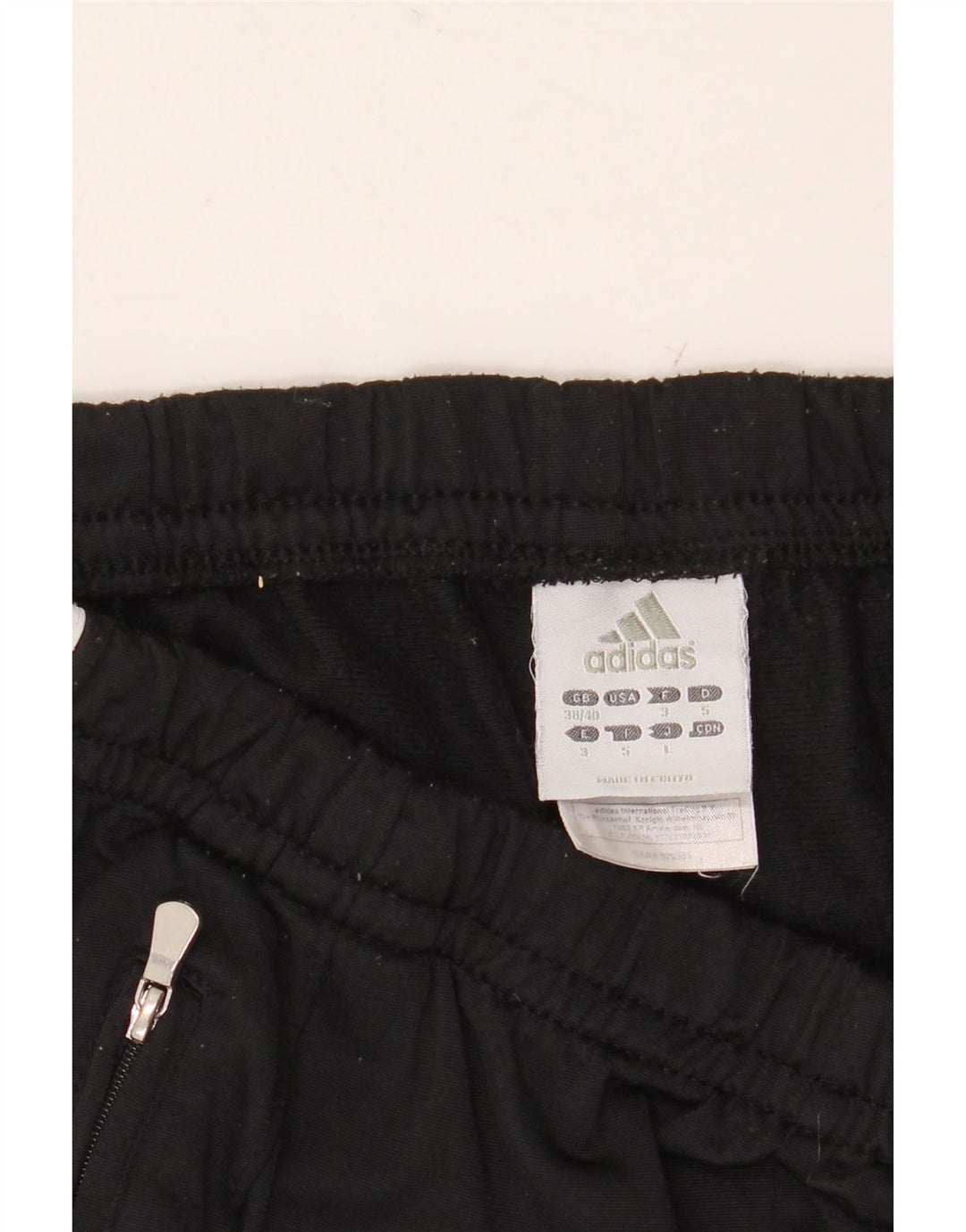 ADIDAS Pantalon de survêtement pour homme UK 38/40 Medium Noir Polyester