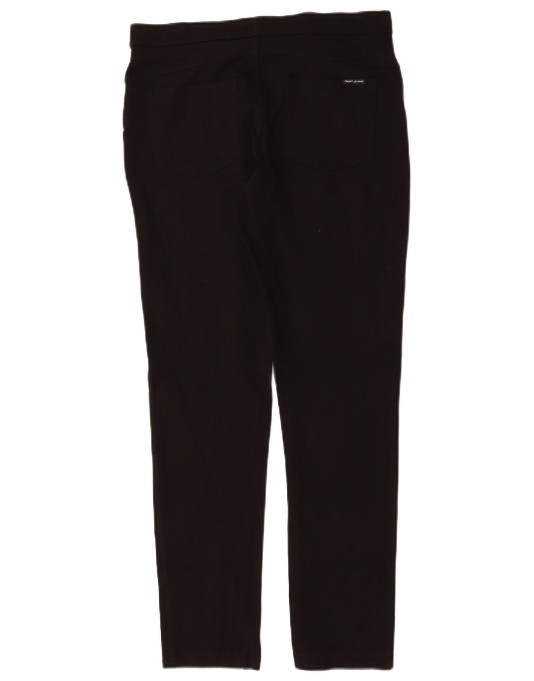 Dkny Pantalon Slim Casual Femme Moyen W30 L29 Viscose Noir