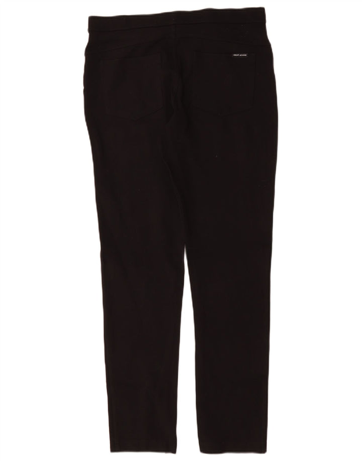 Dkny Pantalon Slim Casual Femme Moyen W30 L29 Viscose Noir