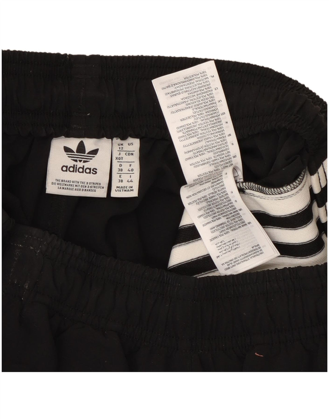 ADIDAS Short de sport pour femme UK 12 Medium Noir Polyester