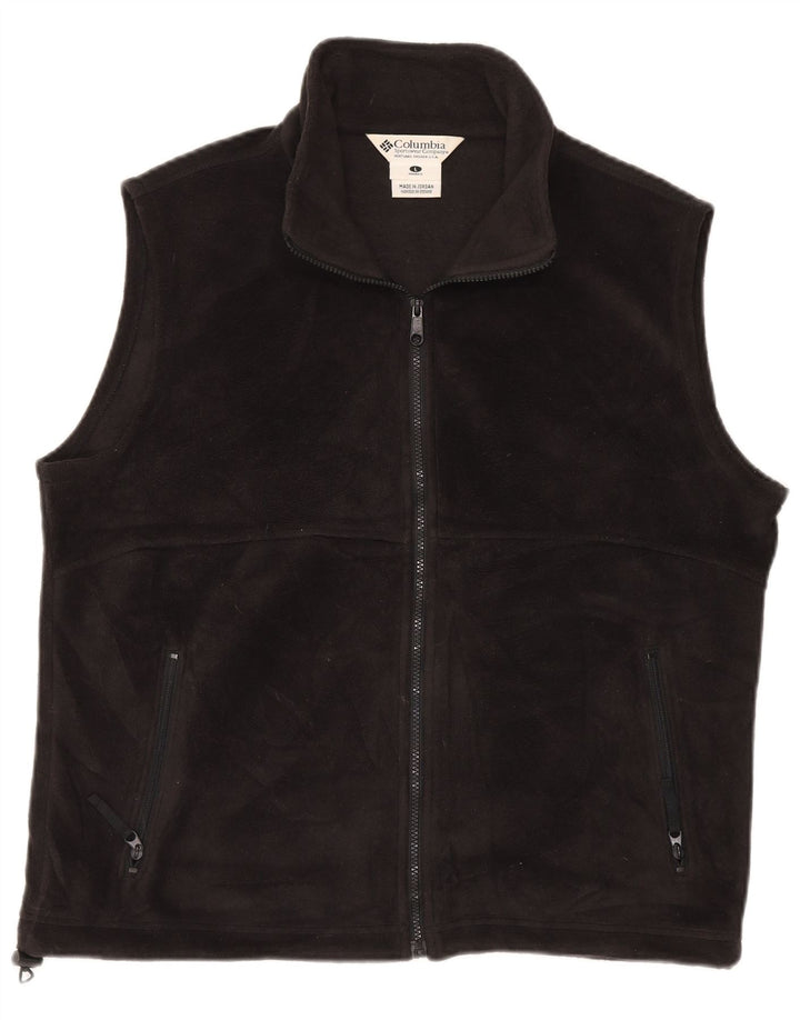 COLUMBIA Gilet Polaire Femme UK 16 Large Noir Polyester