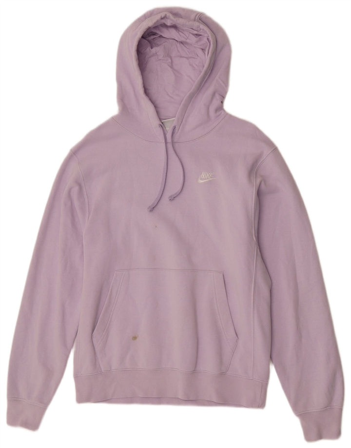 Nike Pull à capuche pour homme en coton violet Taille S