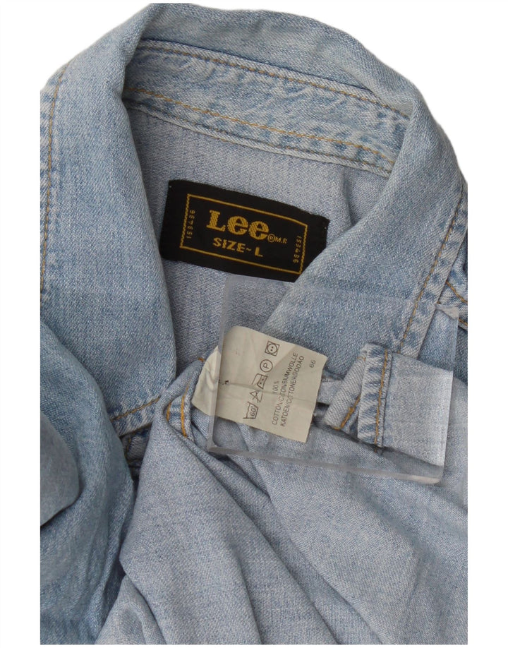 Lee Chemise en Jean Homme Large Bleu Coton